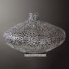 Kép 1/3 - Perla ezüst színű fém dekor váza, 80x90x53 cm