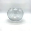 Kép 1/3 - Gyertyatartó, üveg, áttetsző - 14 cm