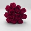 Kép 1/2 - Rózsaszínű mű rózsacsokor, 12 szál, 25 cm