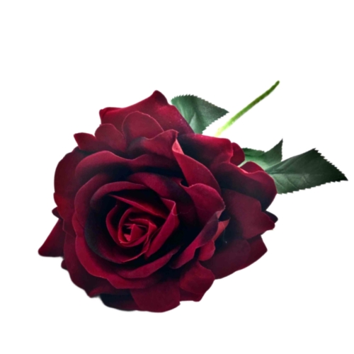 Művirág rózsa, 80 cm - Piros